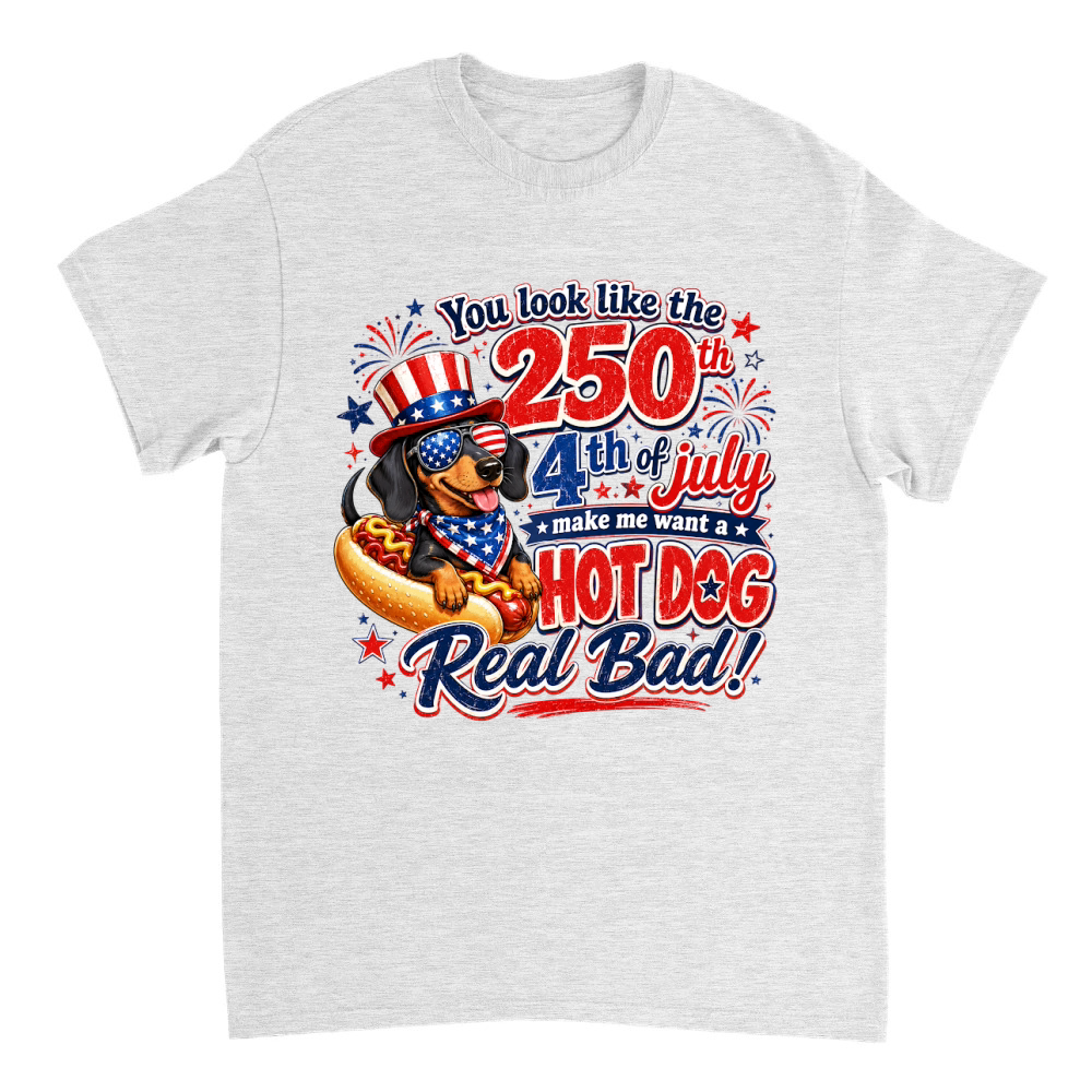 Product Funny 4th July 250th Hot Dog Lover T-Shirt