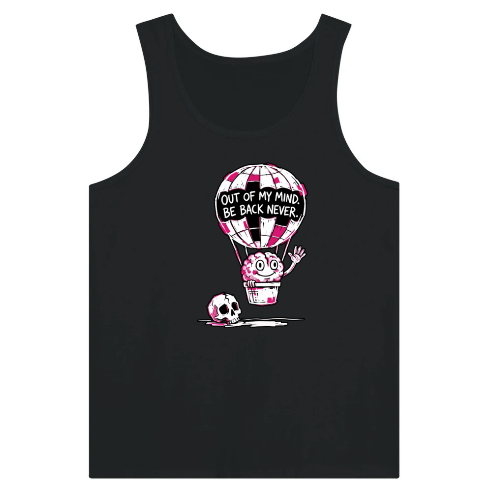 Product Out of My Mind Be Back Never Funny Brain Tank Top