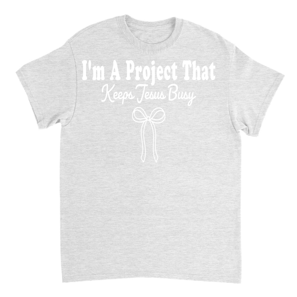 Product Project Keeps Jesus Busy Funny Christian Coquette T-Shirt