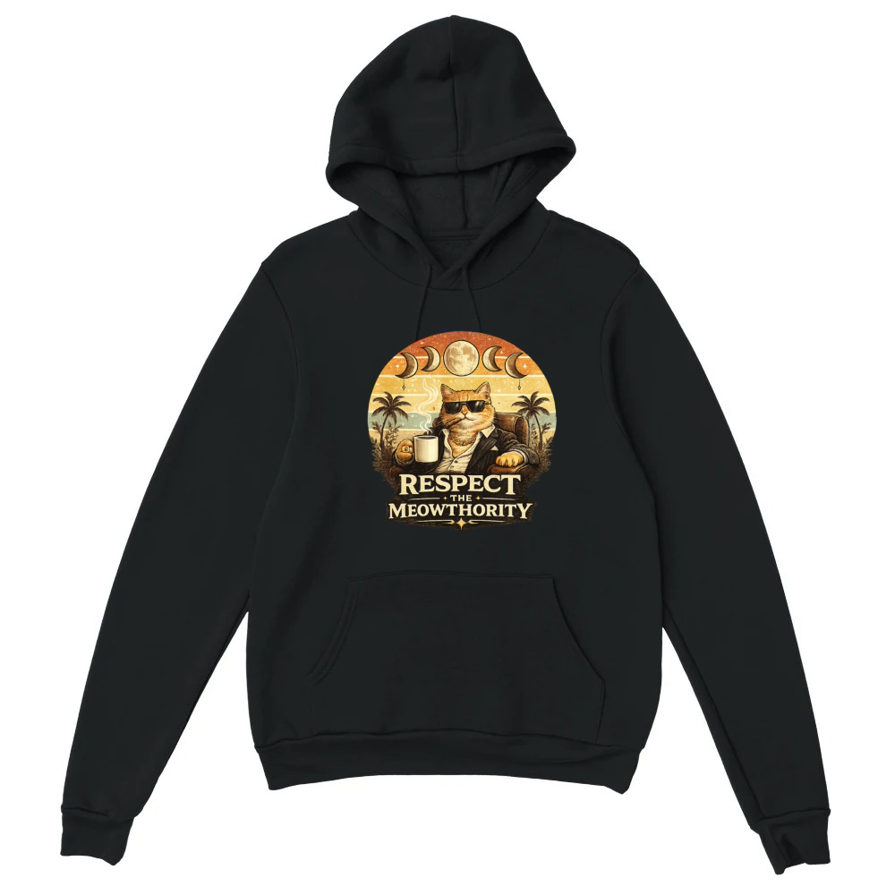 Product Respect The Cat Authority Funny T-Shirts Unisex Hoodie