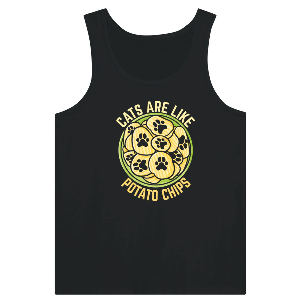 Product Cat's Are Like Potato Chips Funny Cat Lover Gifts Tank Top