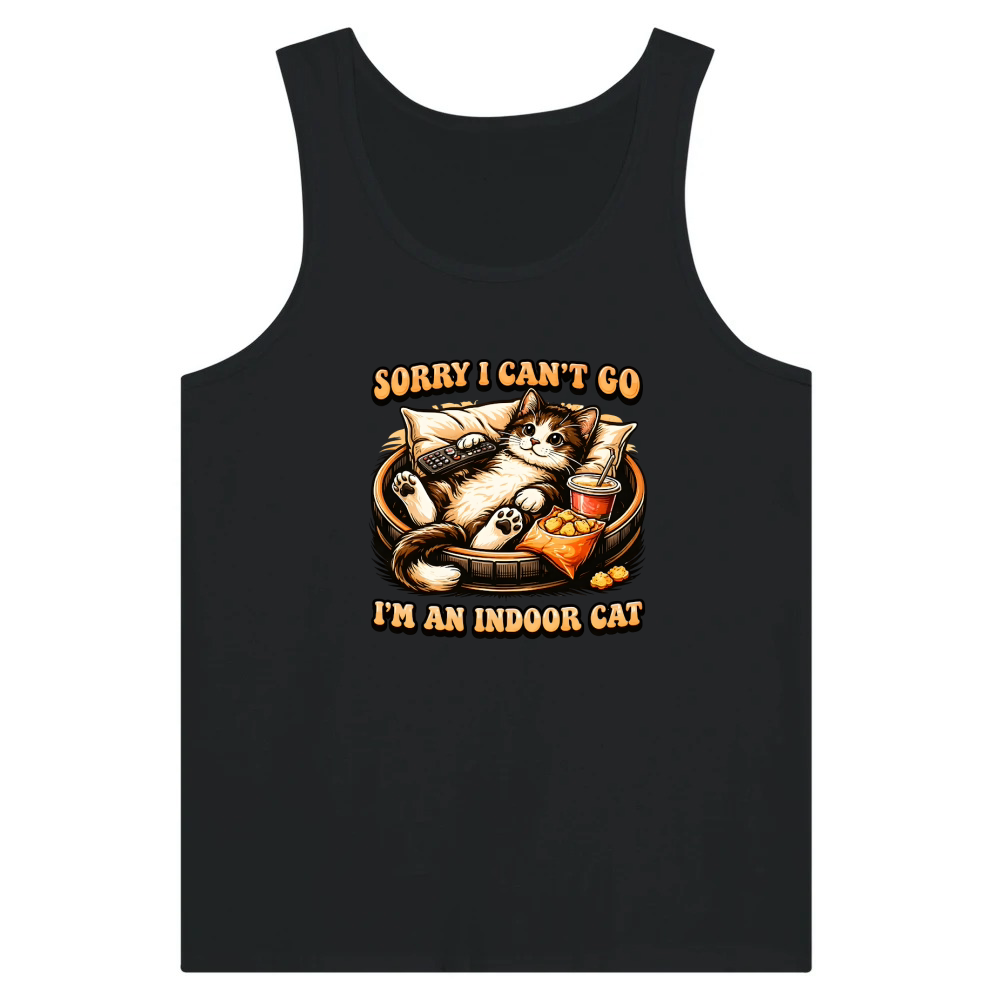 Product Indoor Funny Cat Potato Relaxing Tank Top