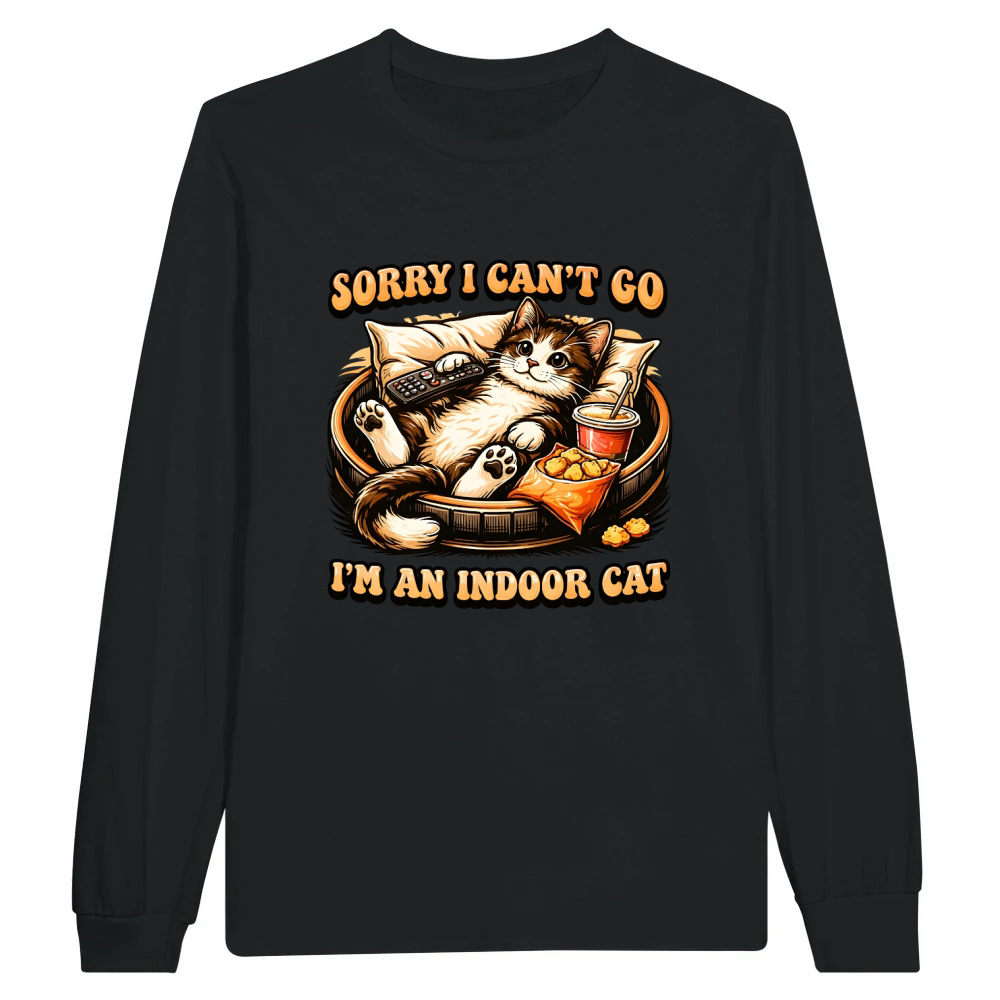 Product Indoor Funny Cat Potato Relaxing Unisex Longsleeve