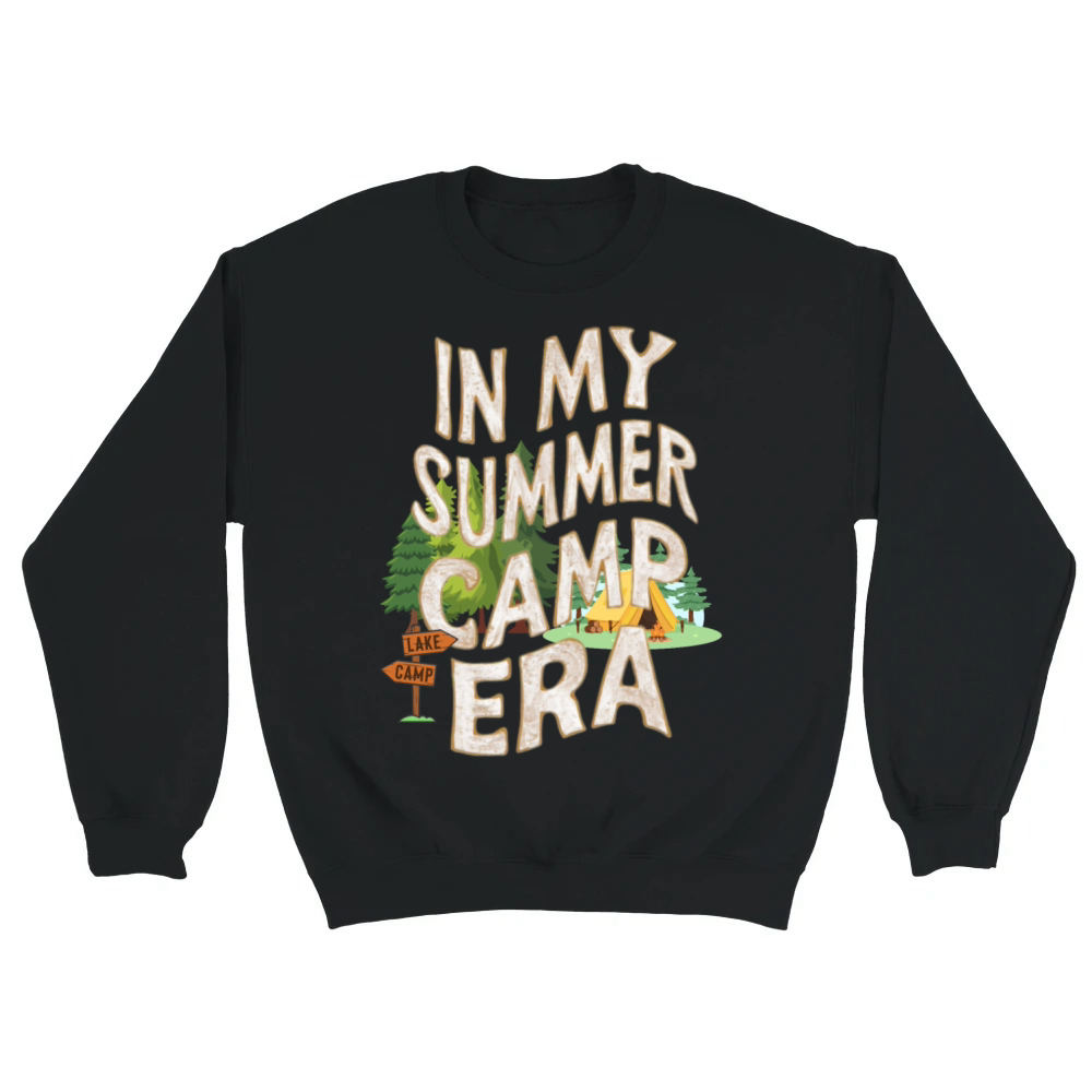 Product Cute In My Summer Camp Era Groovy Friend Crew Unisex Sweatshirt