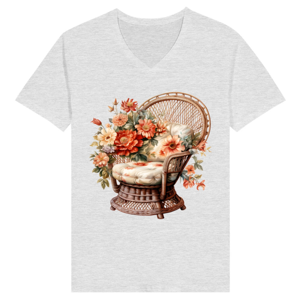 Product Wild Flowers T shirt Design - Funny gift V-Neck T-shirt