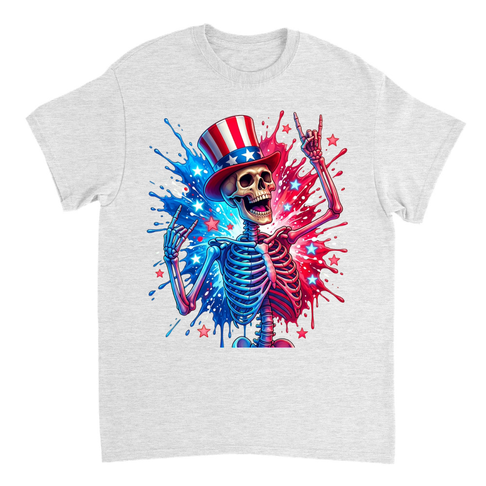 Product Funny 4th of July American Skeleton T-Shirt