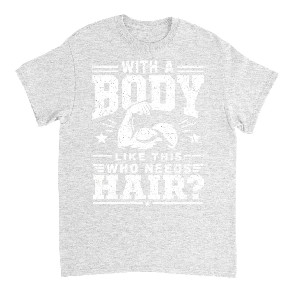 Product Funny Bald Guy Dad Bod Humor Muscle For Men T-Shirt