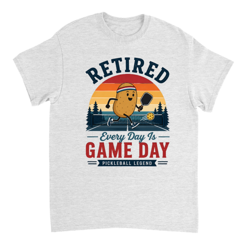 Product Retired Pickleball Legend Funny Potato Player T-Shirt