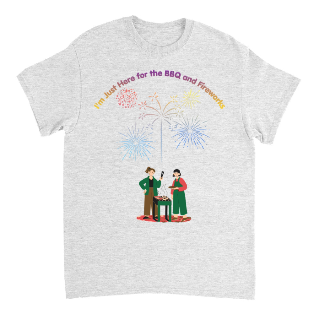 Product Just Here For BBQ And Fireworks Funny Summer Desig T-Shirt