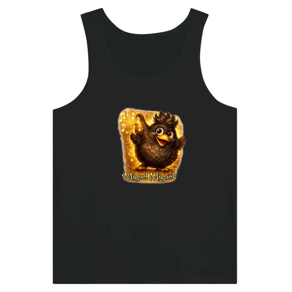 Product Miguel Miguel Funny Phonk Meme Black Bird Singing Tank Top