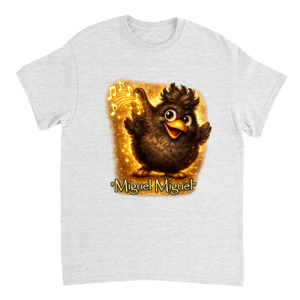Product Miguel Miguel Funny Phonk Meme Black Bird Singing T-Shirt