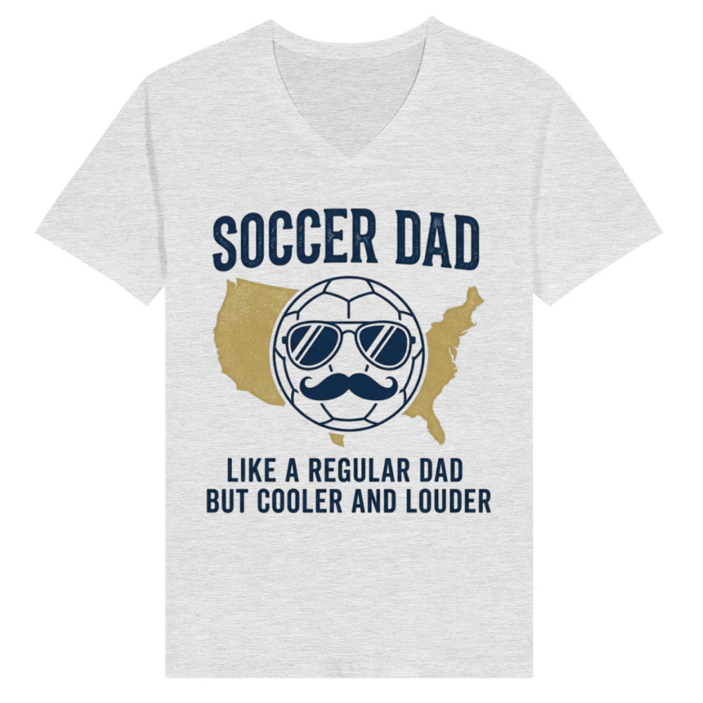 Product Funny Soccer Dad Father's Day USA 2026 V-Neck T-shirt