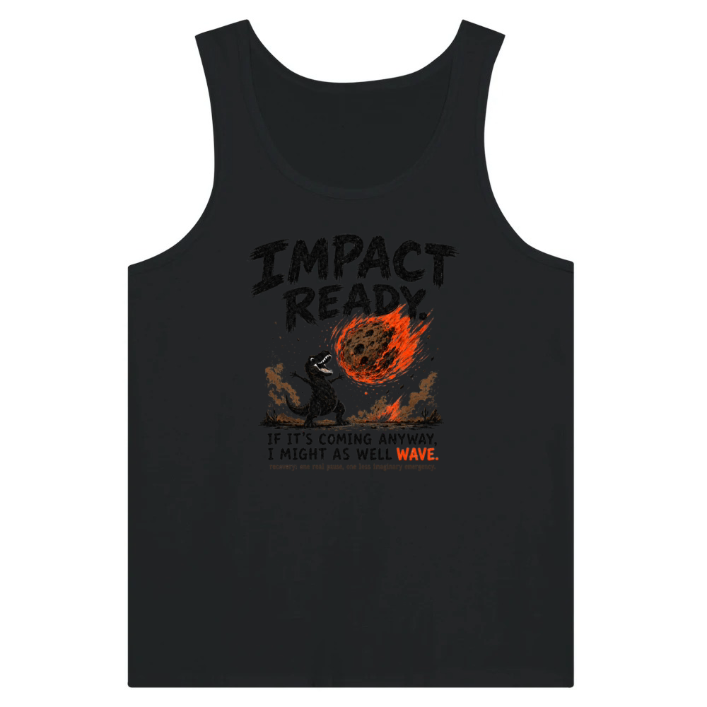 Product Impact Ready Funny T-Rex Dinosaur Meteor Shirt Tank Top