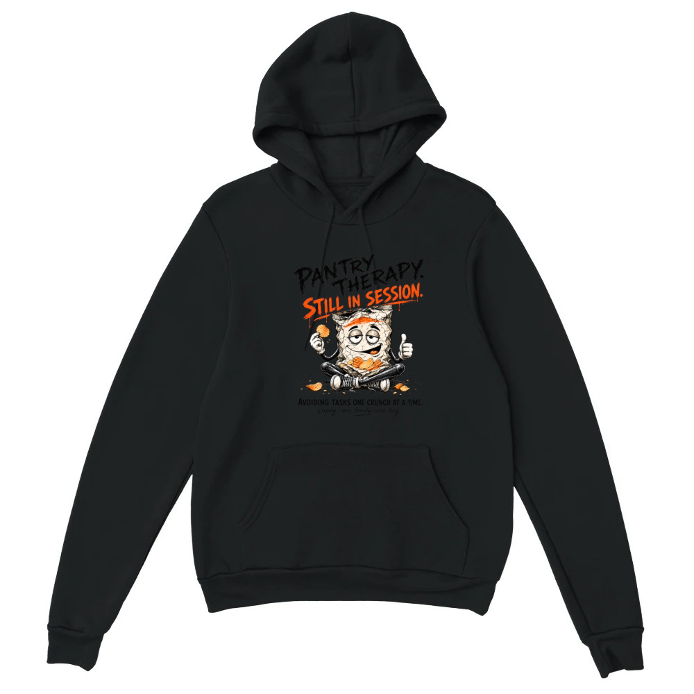 Product Pantry Therapy Procrastination Potato Chips Funny Unisex Hoodie