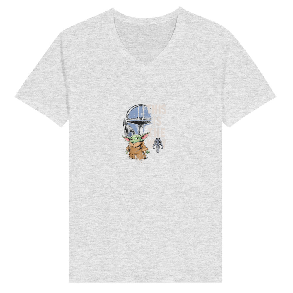 Product Star Wars The Mandalorian and Grogu This is the Way Graphic T-Shirt V-Neck T-shirt