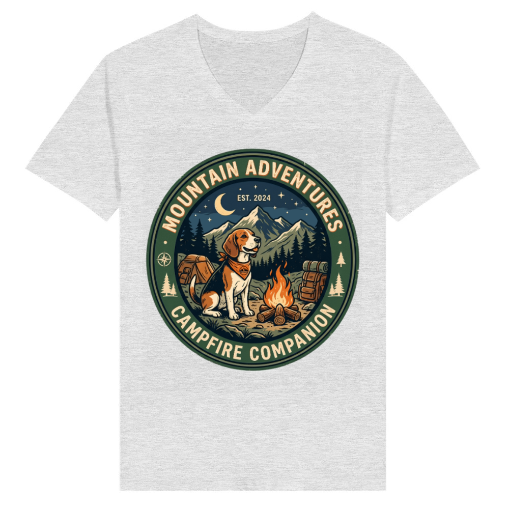 Product Mountain Campfire Companion V-Neck T-shirt
