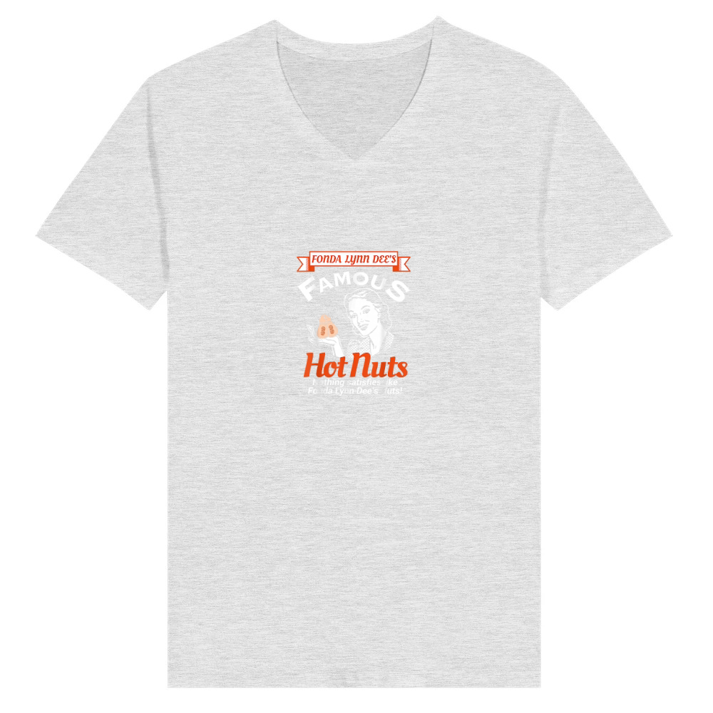 Product Fonda Lynn Dees Nuts Satisfies Funny Adult Humor Short Sleeve T Shirt V-Neck T-shirt