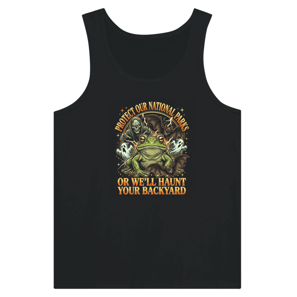 Product Skull Frog Ghosts Bats Halloween Tank Top
