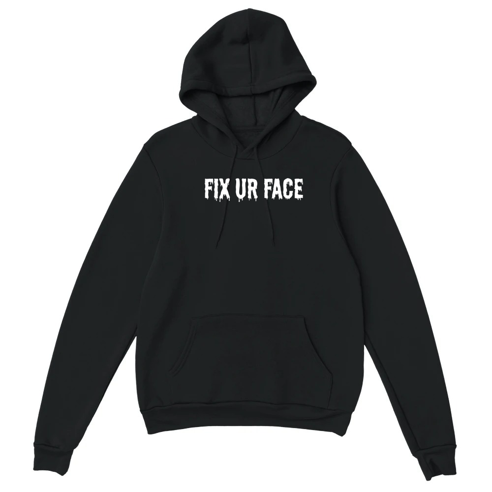 Product Fix Face Halloween Humor Creepy Unisex Hoodie