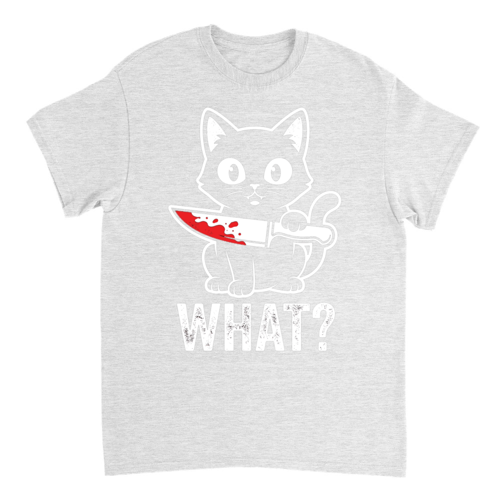 Product Cat Knife Blood Halloween What T-Shirt