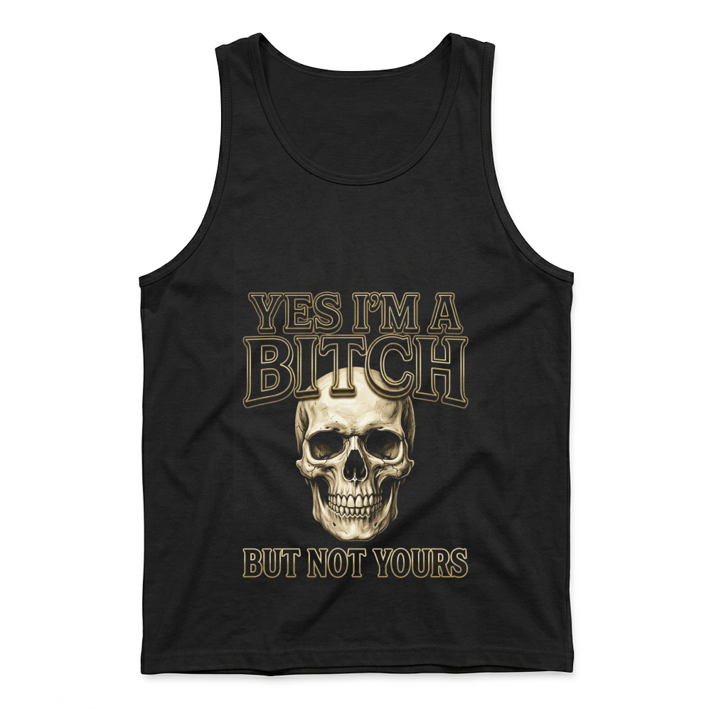 Product Bitch Skull Sarcastic Halloween Horror Tank Top