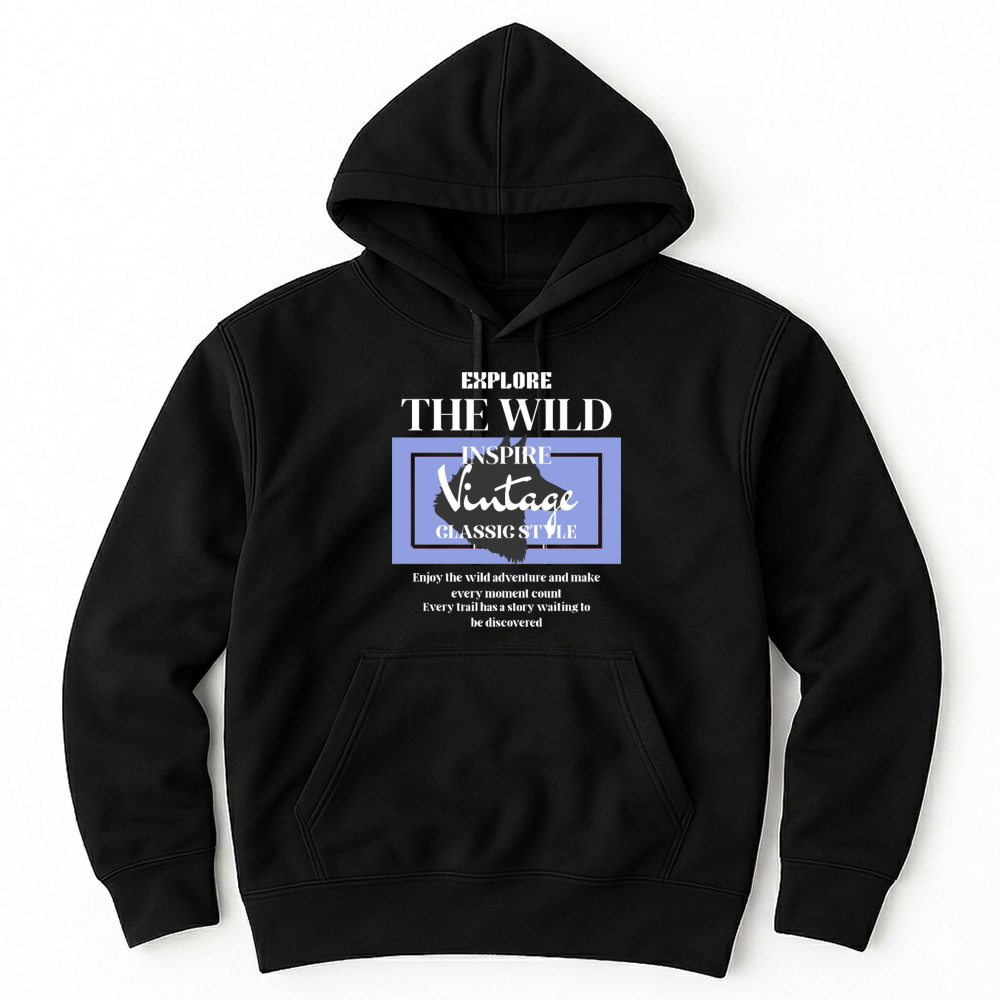 Product Wild Vintage Classic Style Unisex Hoodie