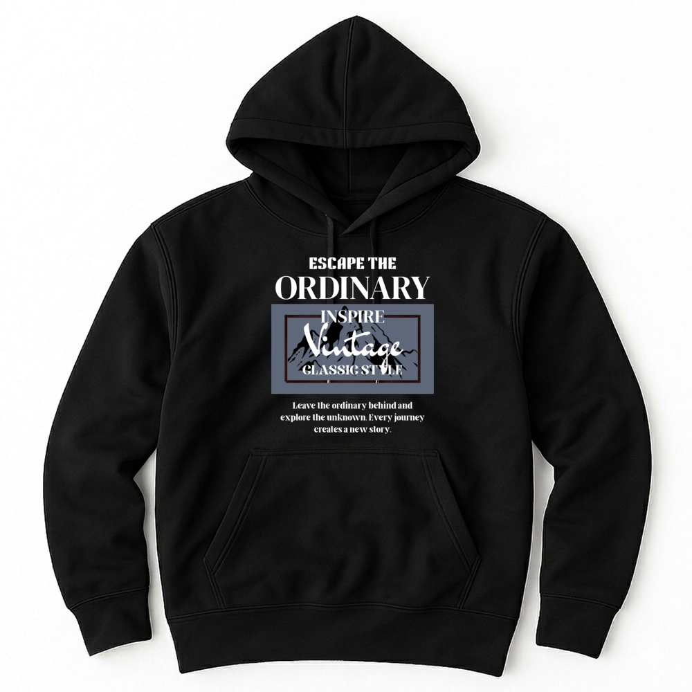Product Escape the Ordinary Vintage Style Unisex Hoodie