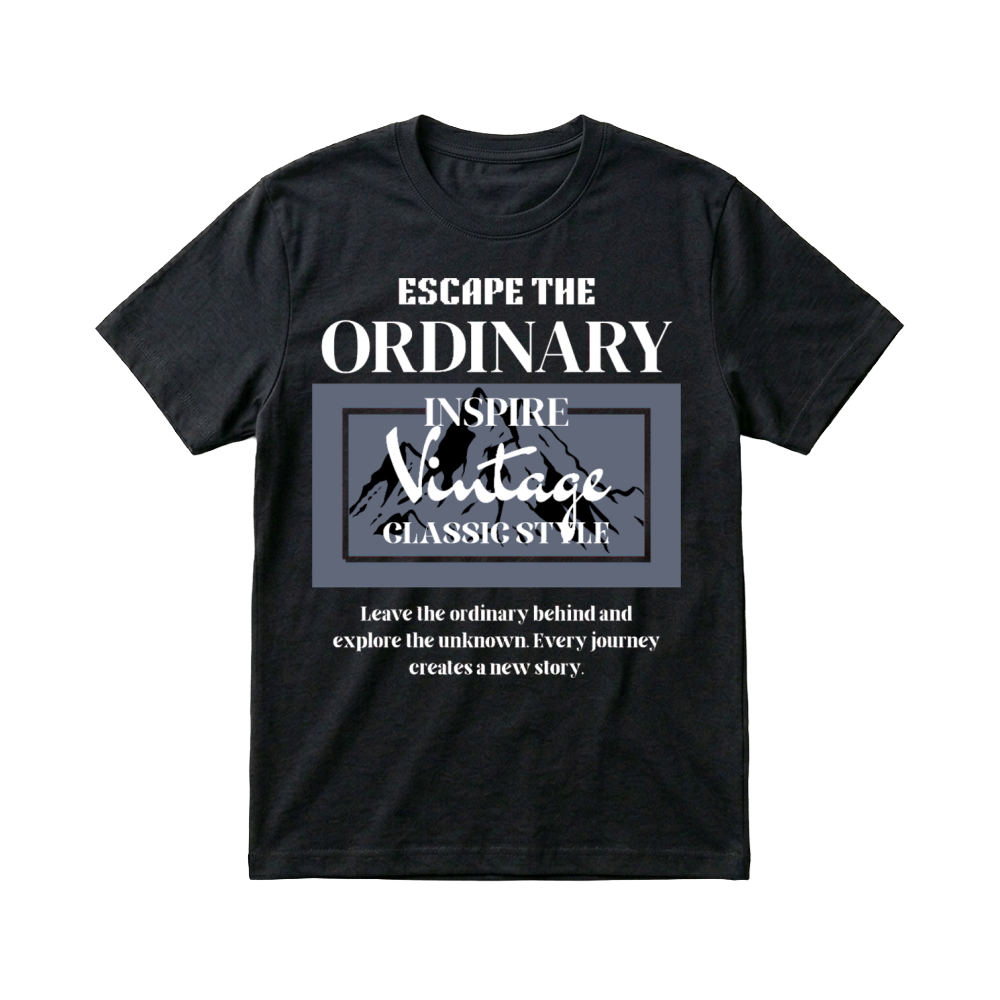 Product Escape the Ordinary Vintage Style T-Shirt