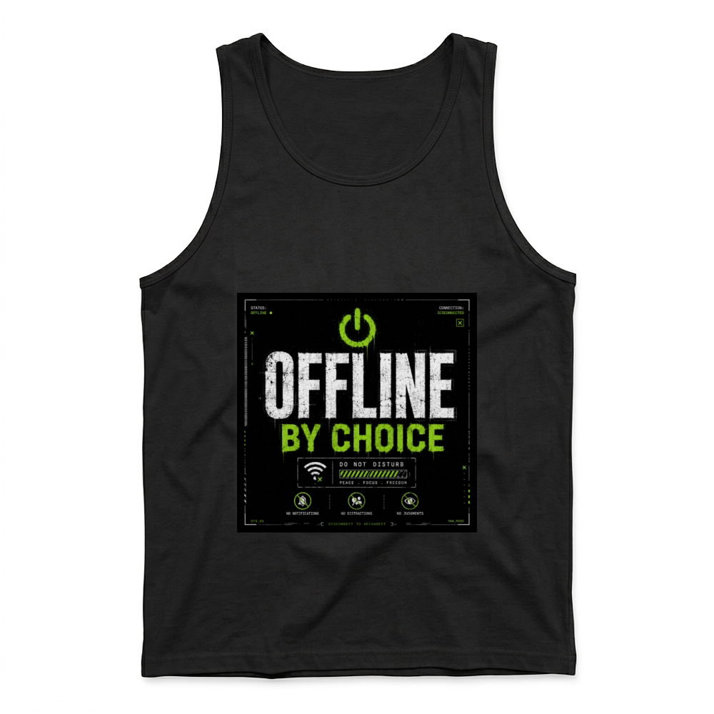 Product Offline By Choice Introvert Quote Tank Top