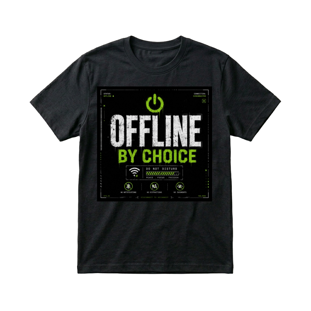 Product Offline By Choice Introvert Quote T-Shirt