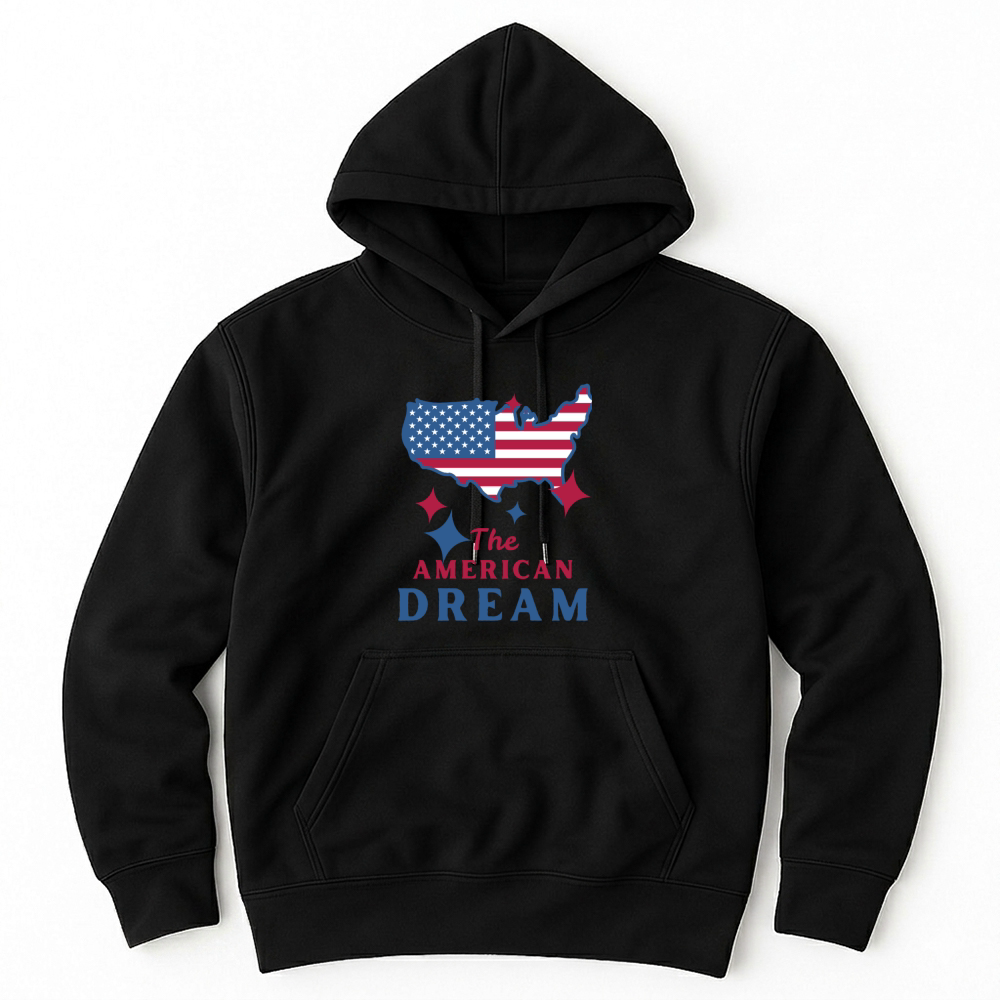 Product American Dream Map Flag Tee Unisex Hoodie