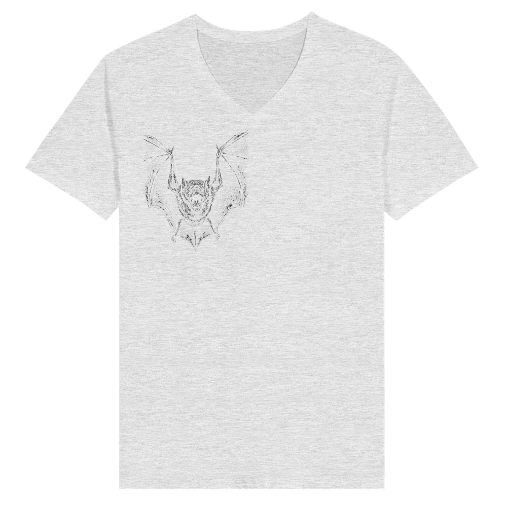 Product Bat Halloween Spooky Animal Creature V-Neck T-shirt