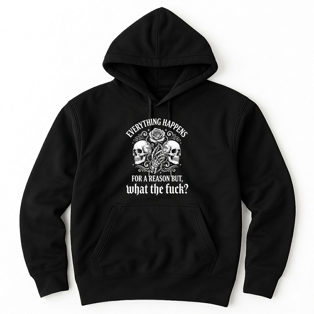 Product Everything Skulls Skeleton Rose Fuck Unisex Hoodie