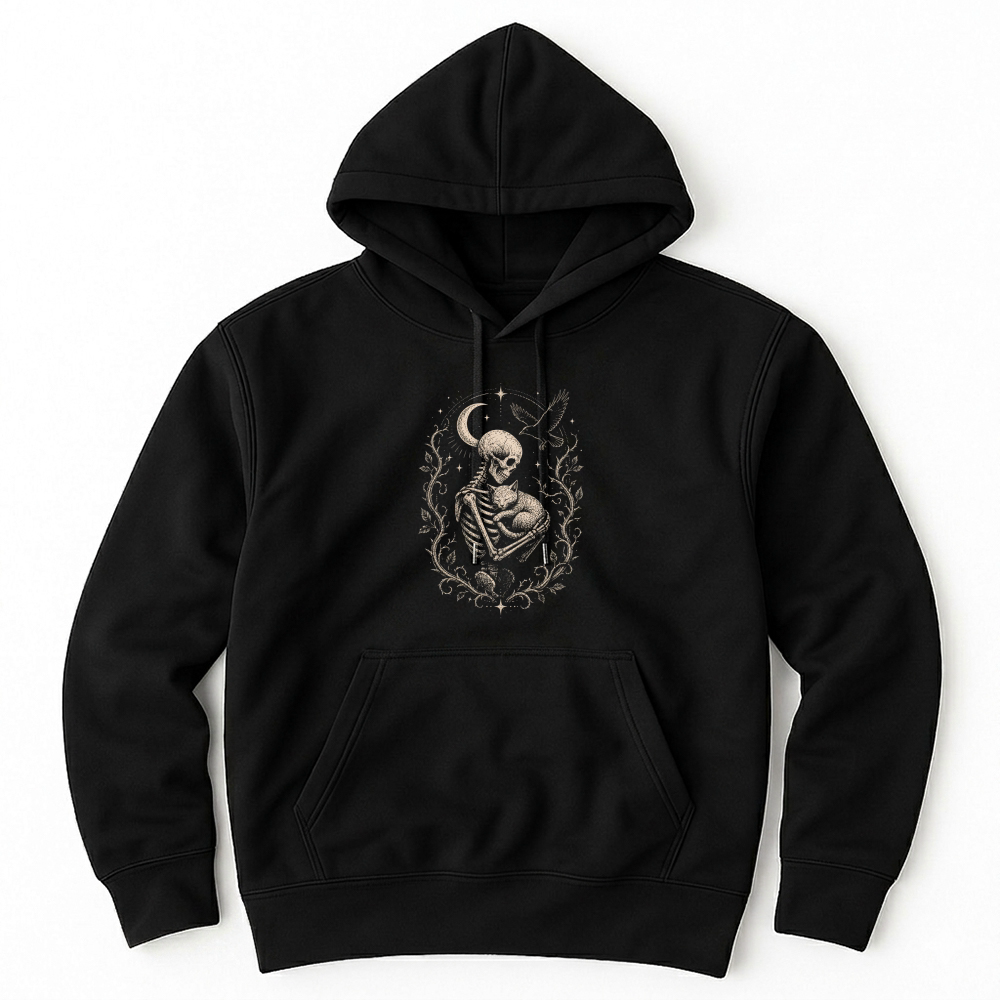 Product Skeleton Cat Gothic Halloween Unisex Hoodie