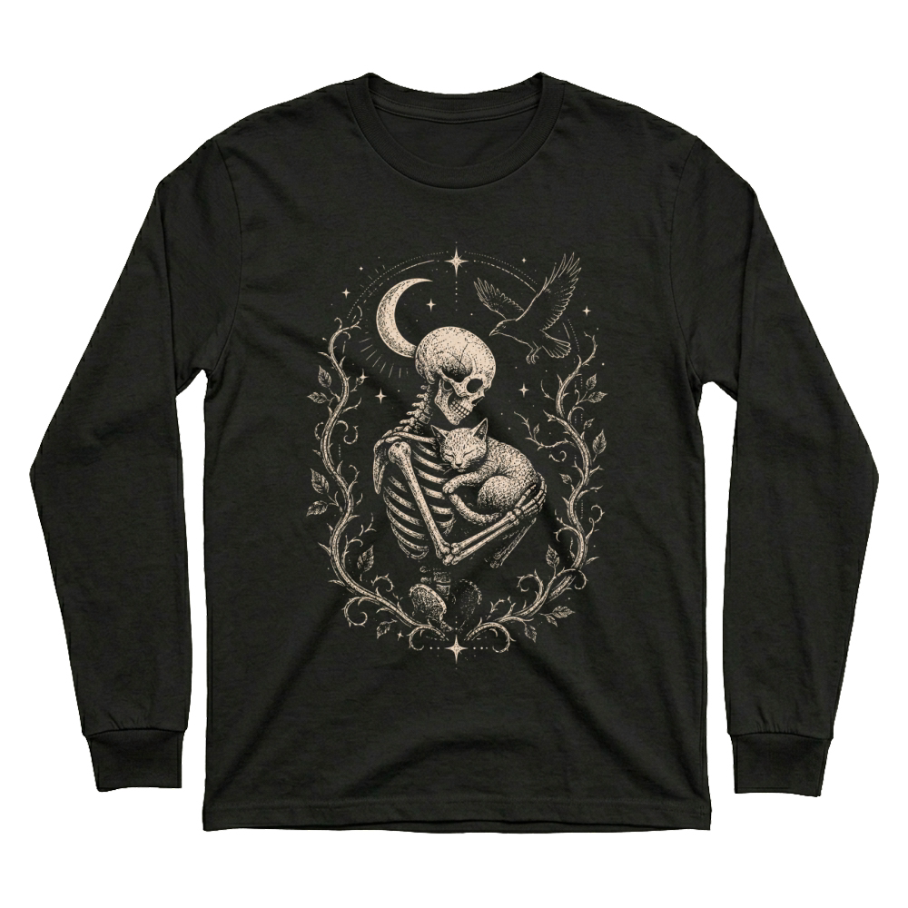 Product Skeleton Cat Gothic Halloween Unisex Sweatshirt