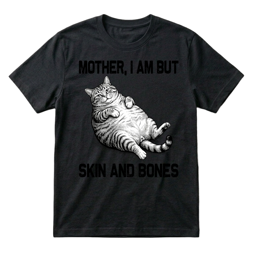 Product Mother I Am but Skin and Bones Cat T-Shirt