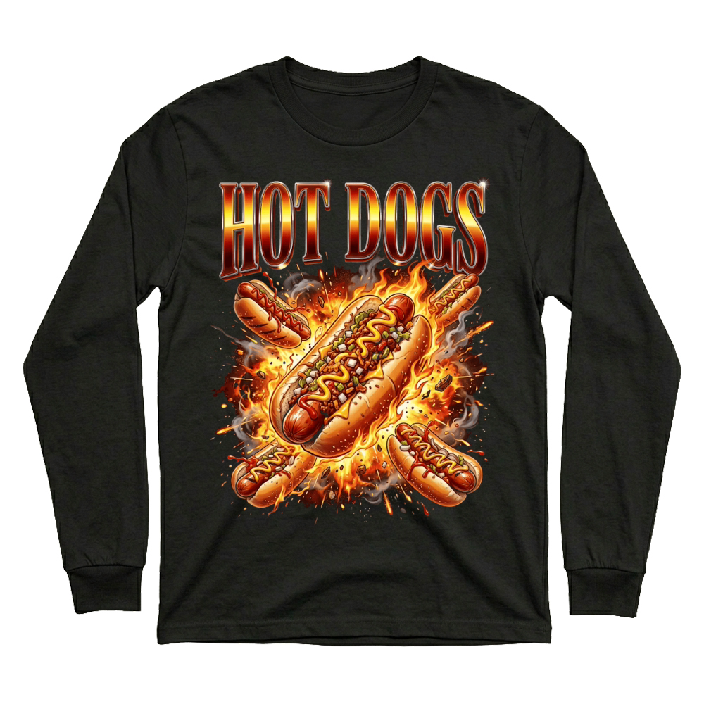 Product Hot Dogs Explosion Food Fiery Unisex Sweatshirt