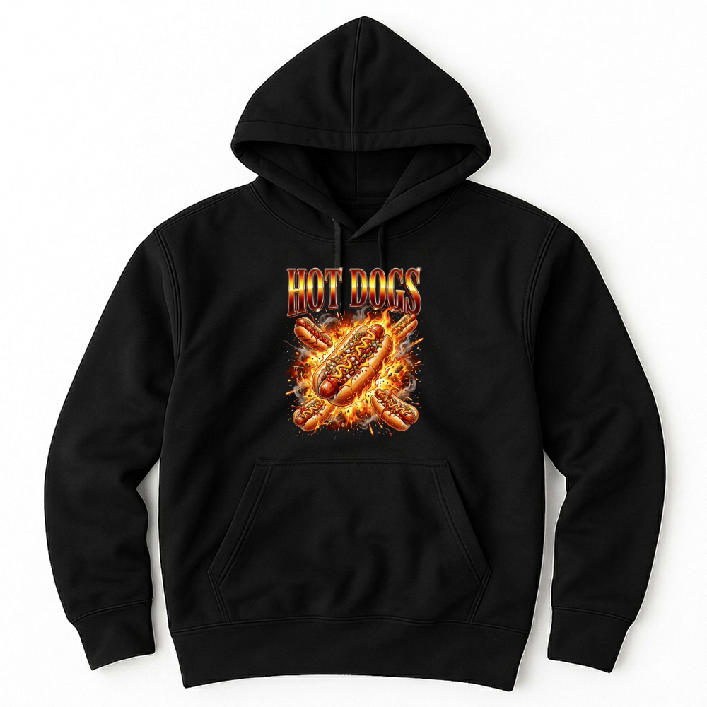 Product Hot Dogs Explosion Food Fiery Unisex Hoodie