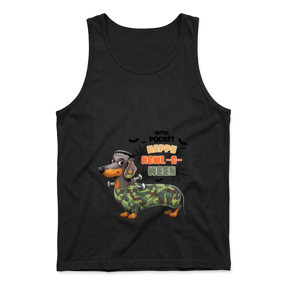 Product Halloween Dog Spooky Dachshund HowlOWeen Tank Top