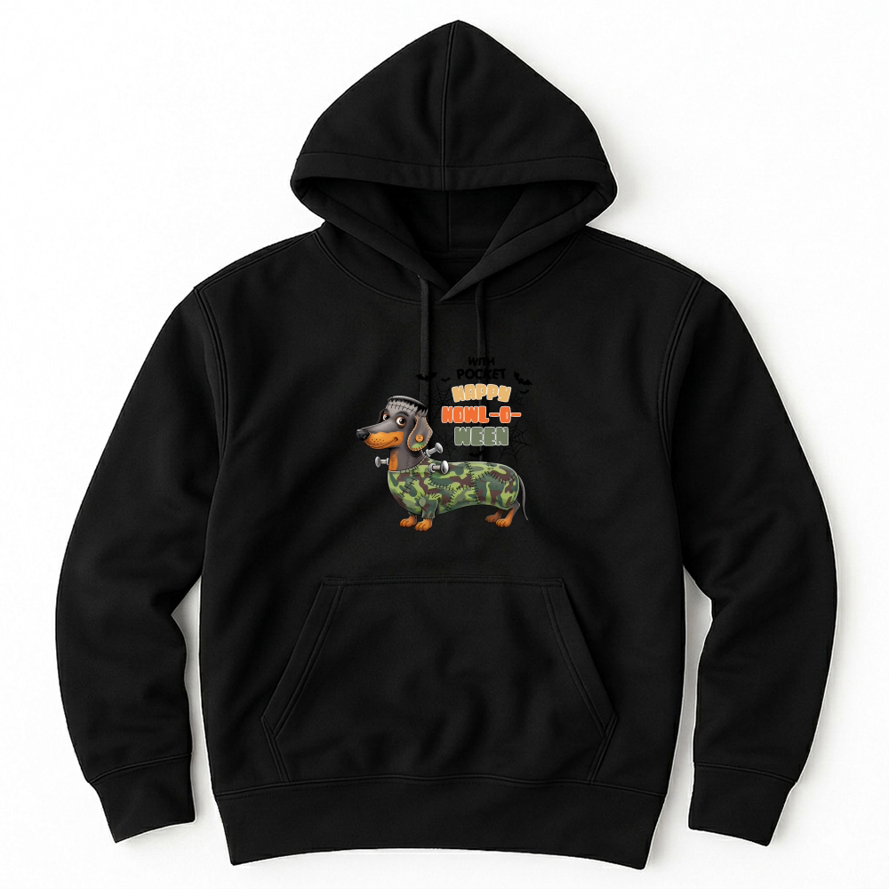 Product Halloween Dog Spooky Dachshund HowlOWeen Unisex Hoodie