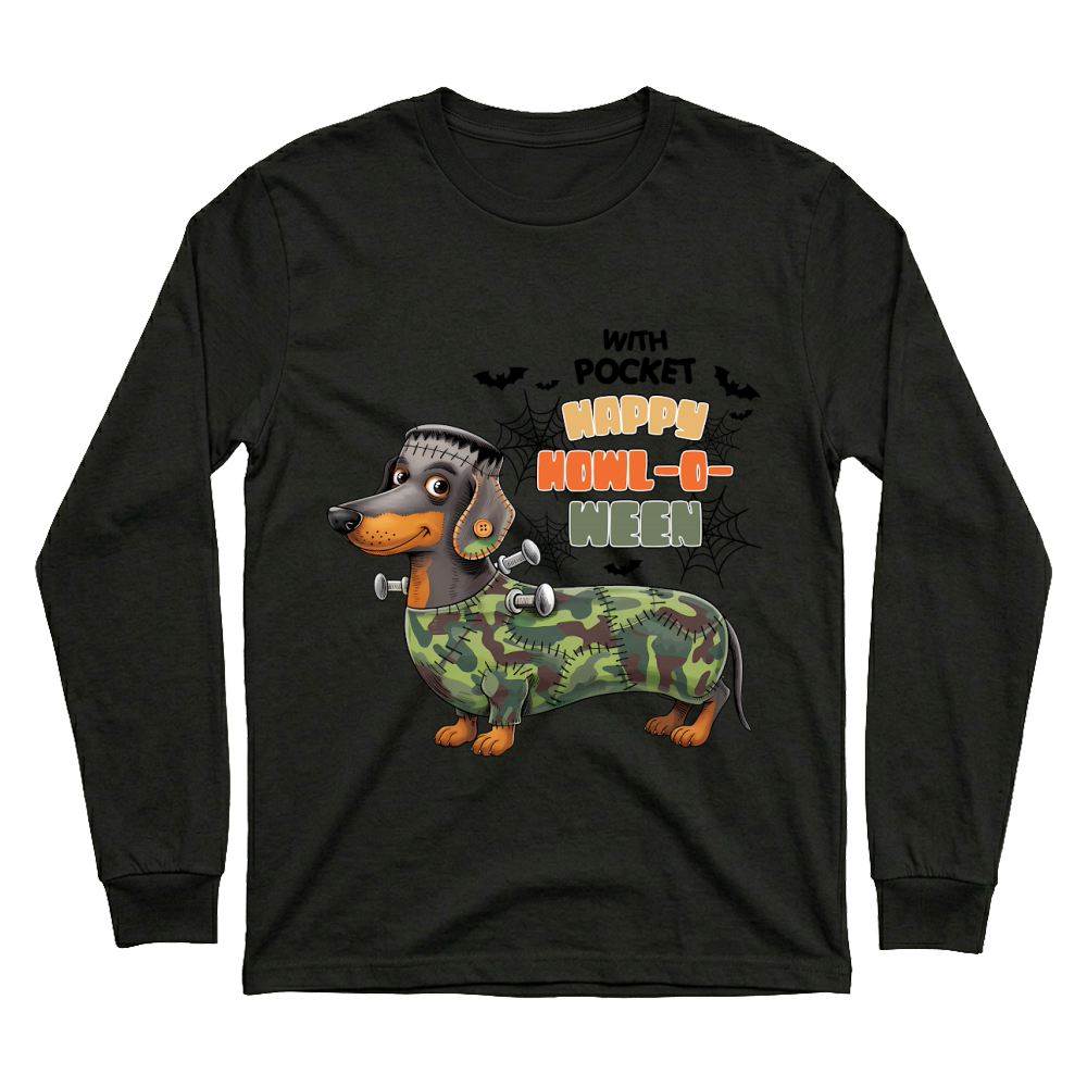 Product Halloween Dog Spooky Dachshund HowlOWeen Unisex Sweatshirt