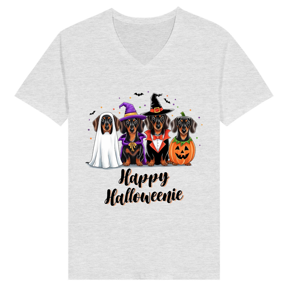 Product Happy Halloweenie Dachshund V-Neck T-shirt