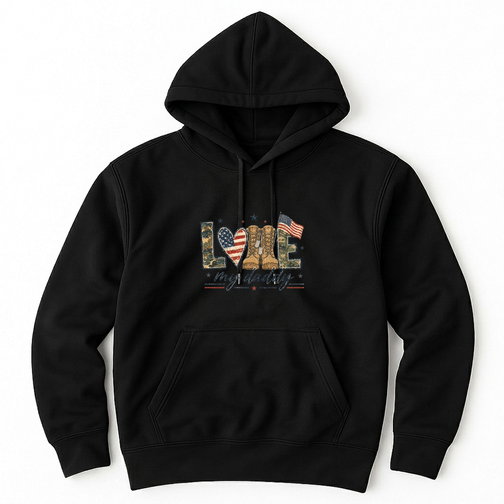 Product Love My Daddy Military Fathers Day Unisex Hoodie