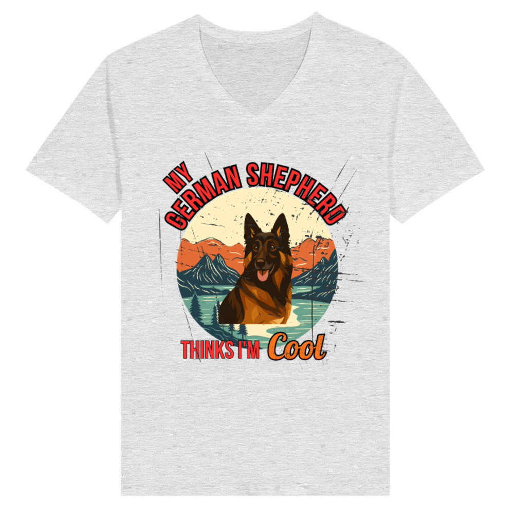 Product German Shepherd Dog Lover Vintage Gift Shirt V-Neck T-shirt