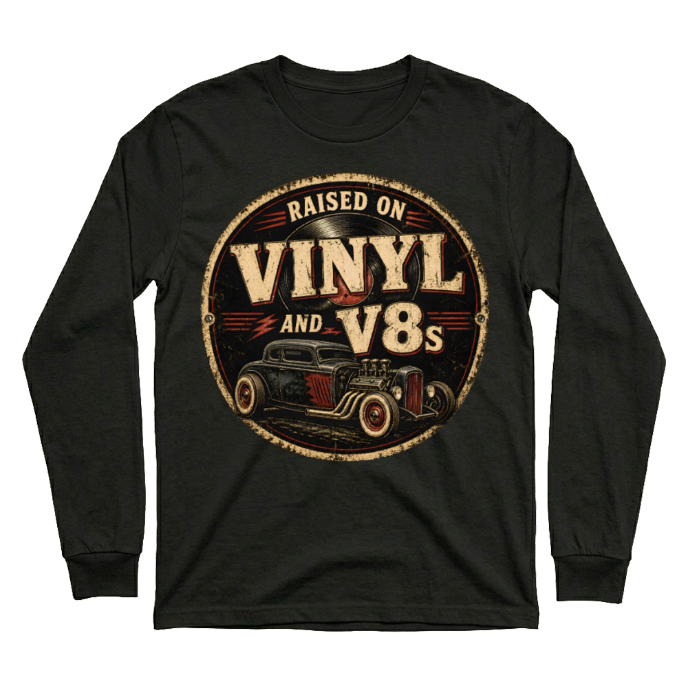 Product Vinyl and V8s Vintage Sign Unisex Sweatshirt