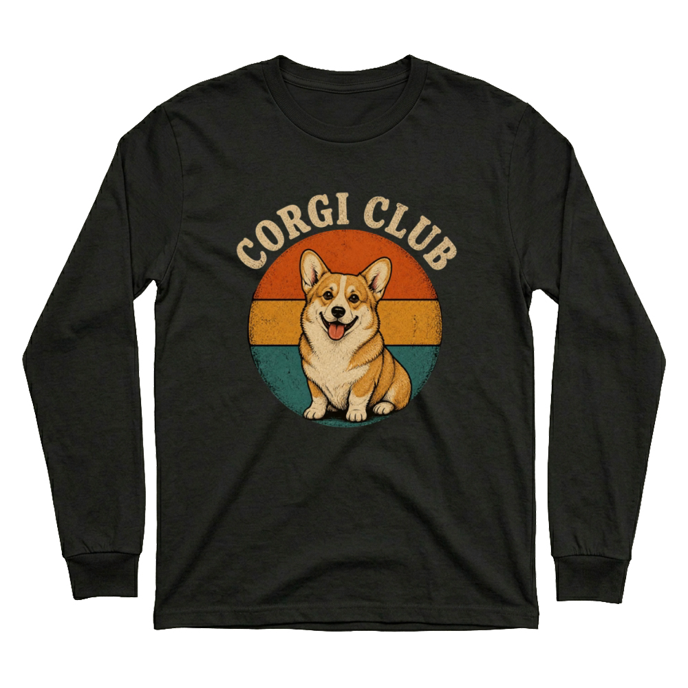 Product Corgi Club Retro Badge Unisex Sweatshirt