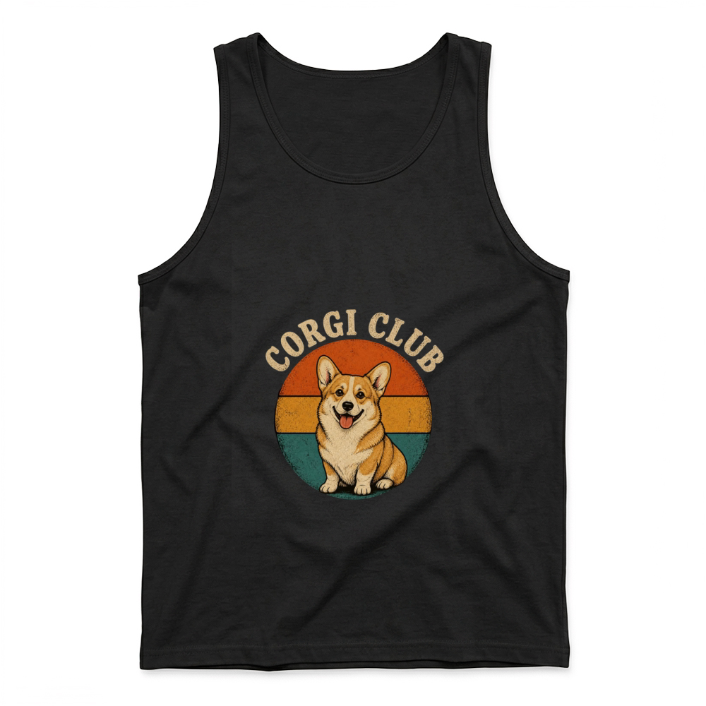 Product Corgi Club Retro Badge Tank Top