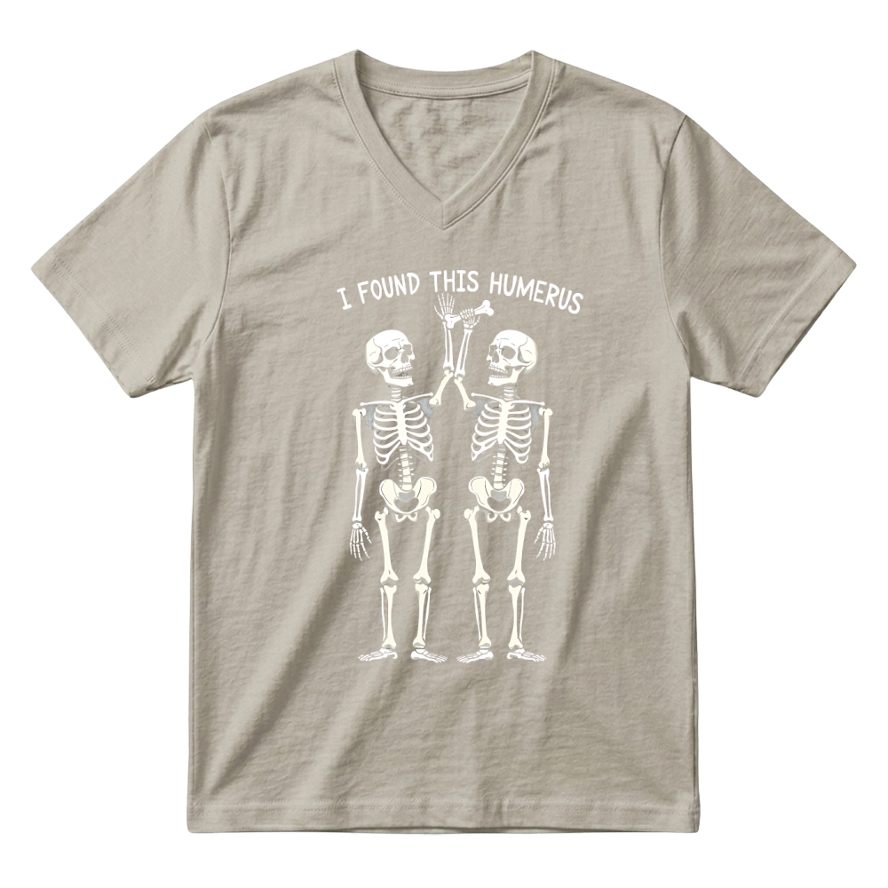 Product Halloween Skeleton I Found Humerus V-Neck T-shirt