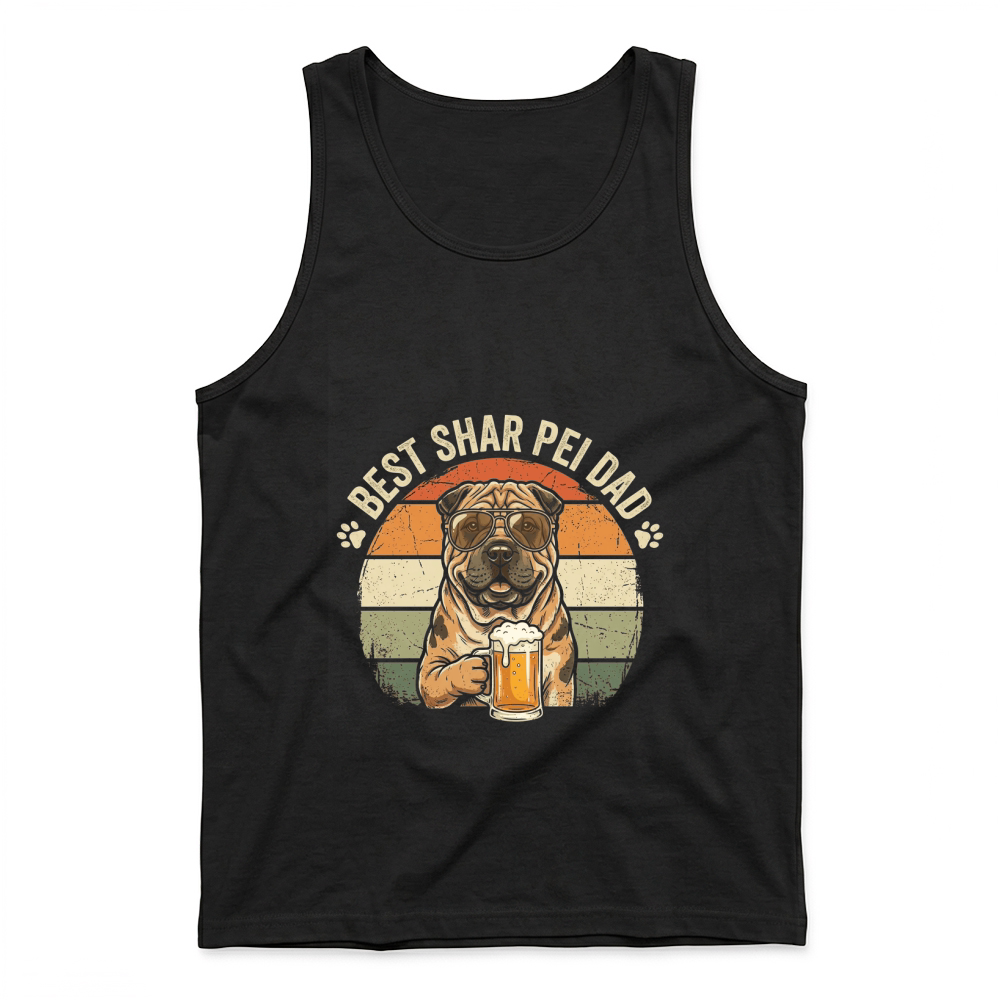 Product Shar Pei Dad Beer Dog Tank Top