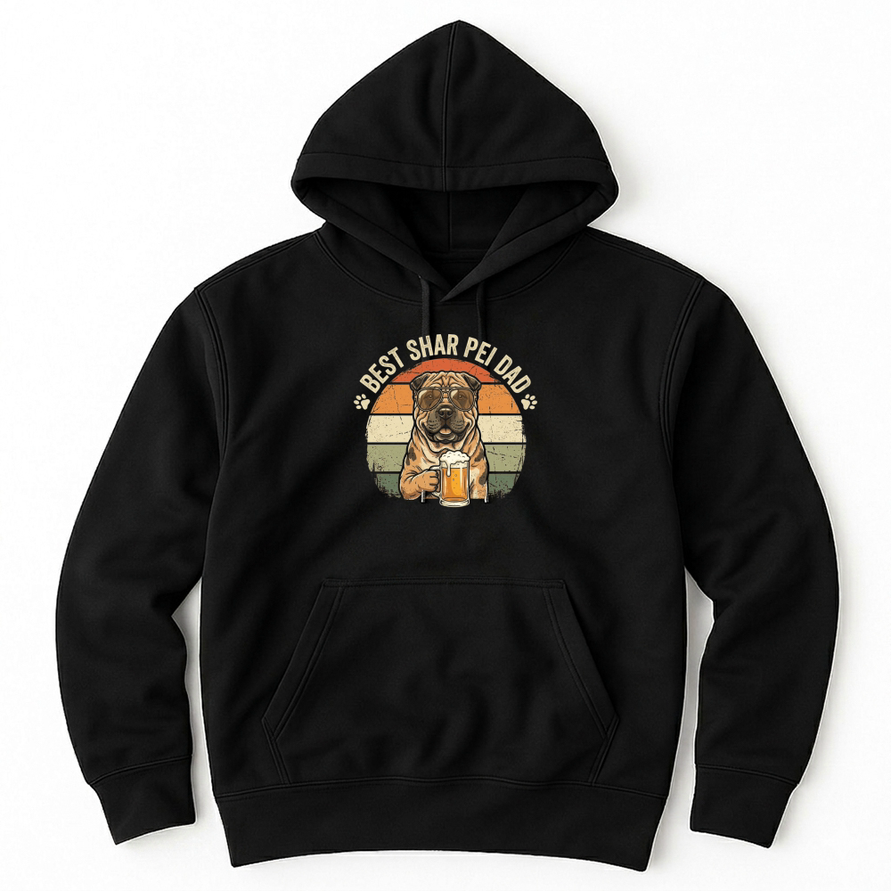 Product Shar Pei Dad Beer Dog Unisex Hoodie